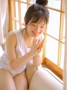 小清新文艺少女笑容甜美俏皮私房照