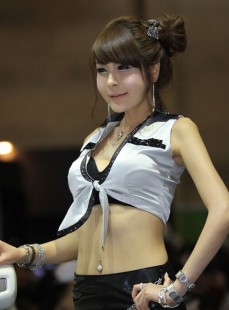 韩国车展的气质车模