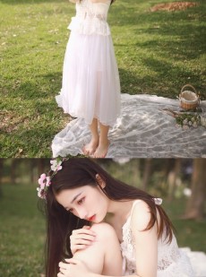 森系蕾丝美女甜美可人私房照