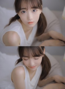 双马尾辫童颜萝莉俏皮可爱写真